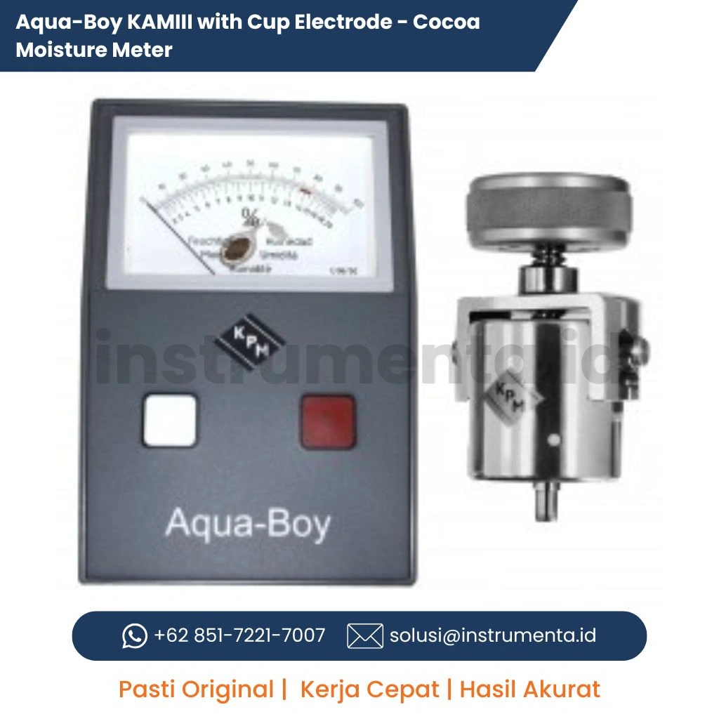 Authorized Distributor Aqua-Boy KAMIII Cocoa Moisture Meter dengan Cup Electrode 202 Alat Ukur Kadar Air Biji Kakao Industrial